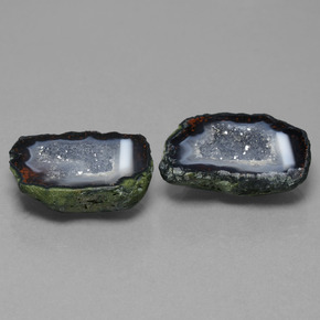 Achetez naturel 32,12ct multicolore géode d'agate gems, forme fantaisie, en provenance mexique chez gemselect. en stock, livraison internationale!