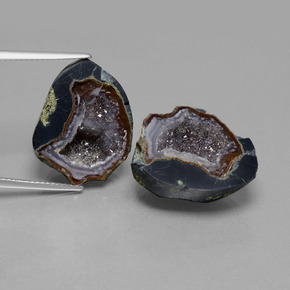 Achetez naturel 41,06ct multicolore géode d'agate gems, forme fantaisie, en provenance mexique chez gemselect. en stock, livraison internationale!