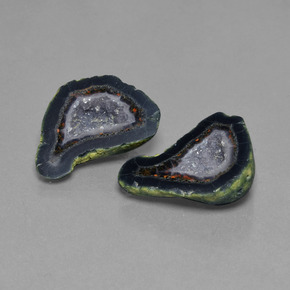 Achetez naturel 37,89ct multicolore géode d'agate gems, forme fantaisie, en provenance mexique chez gemselect. en stock, livraison internationale!