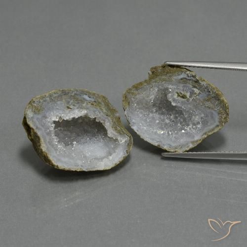 29.27ctw Naturel Multicolore Géode d'agate, Fantaisie, Opaque