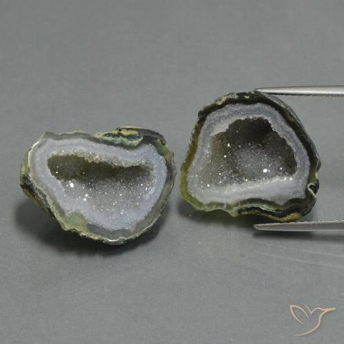 28.18ctw Naturel Multicolore Géode d'agate, Fantaisie, Opaque