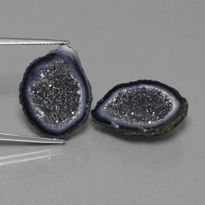 Achetez naturel 22,25ct multicolore géode d'agate gems, forme fantaisie, en provenance mexique chez gemselect. en stock, livraison internationale!