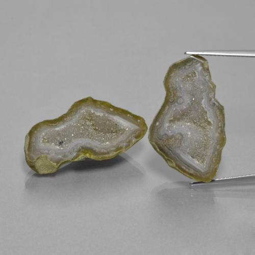 Achetez naturel 28,39ct multicolore géode d'agate gems, forme fantaisie, en provenance mexique chez gemselect. en stock, livraison internationale!