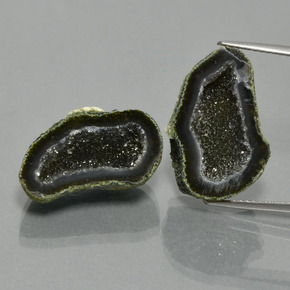 Achetez naturel 17,82ct multicolore géode d'agate gems, forme fantaisie, en provenance mexique chez gemselect. en stock, livraison internationale!