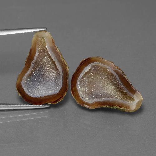Achetez naturel 19,76ct multicolore géode d'agate gems, forme fantaisie, en provenance mexique chez gemselect. en stock, livraison internationale!