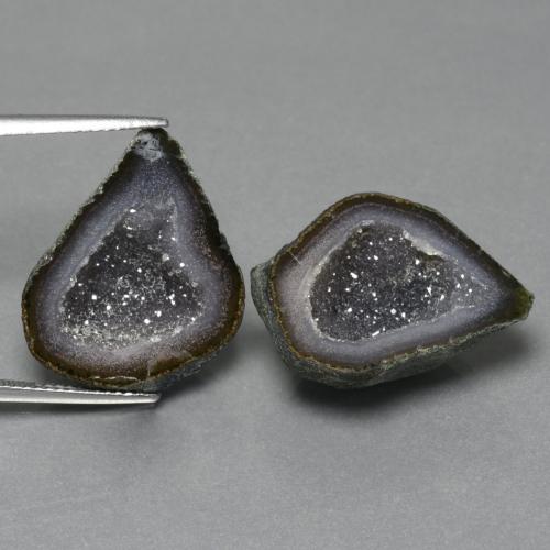 Achetez naturel 26,34ct multicolore géode d'agate gems, forme fantaisie, en provenance mexique chez gemselect. en stock, livraison internationale!