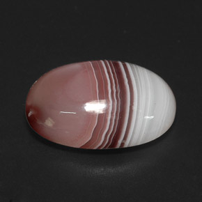 Agate multicolore naturelle coupe ovale, 13,03 ct, opaque