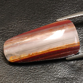 Agate multicolore naturelle transparent, 11,21 ct, transparent / translucide
