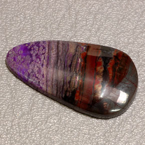 Agate Multicolore naturelle En forme de poire, 32.06 ct, Opaque