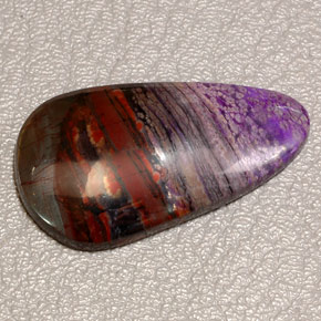 Agate Multicolore naturelle En forme de poire, 32.06 ct, Opaque
