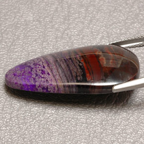 Agate Multicolore naturelle En forme de poire, 32.06 ct, Opaque