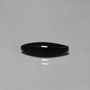 Agate noir naturelle marquise, 2,11 ct, opaque