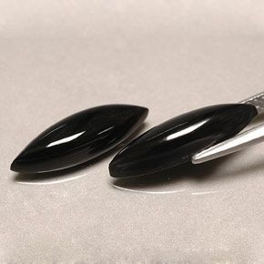 Achetez naturel ct noir agate gems, marquise, en provenance inde chez gemselect. en stock, livraison internationale!