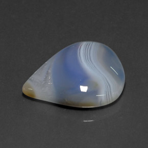 Agate multicolore naturelle transparent, 18,70 ct, transparent / translucide