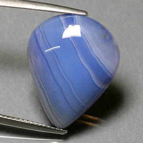 Agate multicolore naturelle transparent, 13,30 ct, transparent / translucide