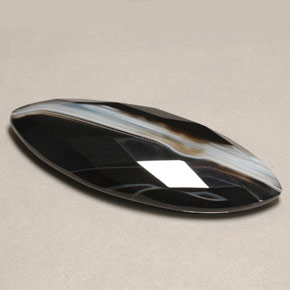 Agate multicolore naturelle marquise, 36,30 ct, opaque