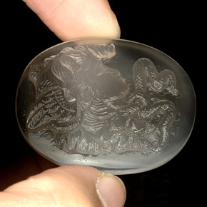 Agate bicolore naturelle transparent, 34,11 ct, transparent / translucide