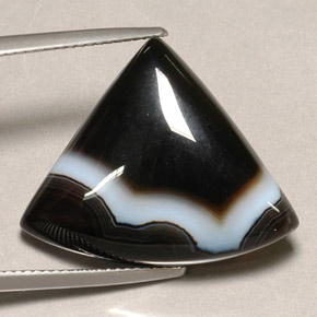 Agate multicolore naturelle forme fantaisie, 18,18 ct, opaque