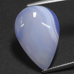 Agate multicolore naturelle transparent, 14,67 ct, transparent / translucide