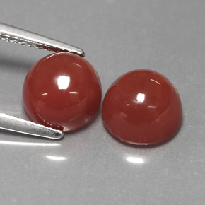 Achetez naturel ct Orange brunâtre Agate gems, Coupe roude, En provenance Inde chez GemSelect. En stock, livraison internationale!