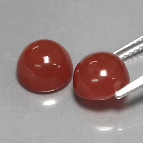 Achetez naturel ct Orange brunâtre Agate gems, Coupe roude, En provenance Inde chez GemSelect. En stock, livraison internationale!