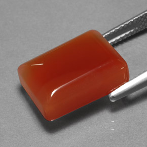 Agate Orange naturelle Transparent, 10.71 ct, Transparent / Translucide