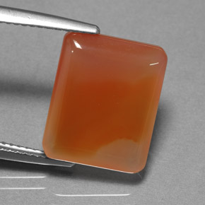 Agate orange naturelle transparent, 9,32 ct, transparent / translucide