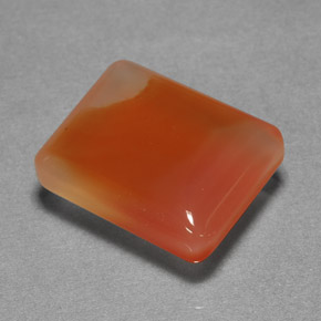 Agate orange naturelle transparent, 9,32 ct, transparent / translucide