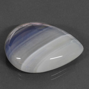 Agate multicolore naturelle transparent, 27,72 ct, transparent / translucide