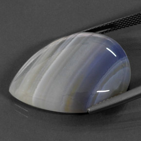 Agate multicolore naturelle transparent, 27,72 ct, transparent / translucide