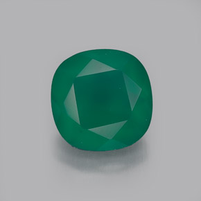 Agate vert naturelle transparent, 1,28 ct, transparent / translucide