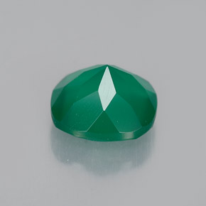 Agate vert naturelle transparent, 1,28 ct, transparent / translucide