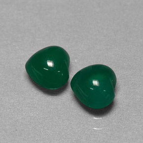 Achetez naturel ct vert agate gems, forme de coeur, en provenance inde chez gemselect. en stock, livraison internationale!