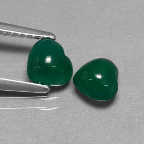 Achetez naturel ct vert agate gems, forme de coeur, en provenance inde chez gemselect. en stock, livraison internationale!