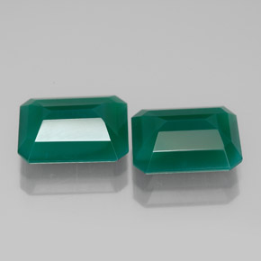 Achetez naturel ct vert agate gems, taille émeraude, en provenance inde chez gemselect. en stock, livraison internationale!