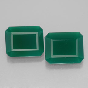 Achetez naturel ct vert agate gems, taille émeraude, en provenance inde chez gemselect. en stock, livraison internationale!