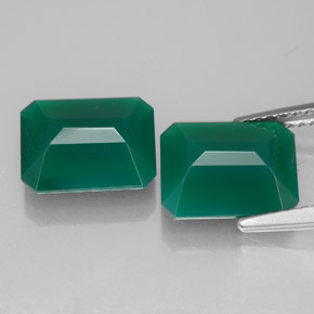 Achetez naturel ct vert agate gems, taille émeraude, en provenance inde chez gemselect. en stock, livraison internationale!