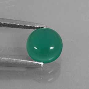 Agate vert naturelle transparent, 0,89 ct, transparent / translucide