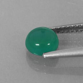 Agate vert naturelle transparent, 0,89 ct, transparent / translucide