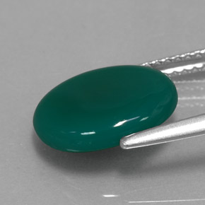 Agate vert naturelle transparent, 2,75 ct, transparent / translucide