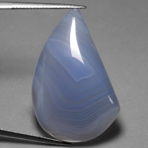 Agate multicolore naturelle transparent, 33,52 ct, transparent / translucide