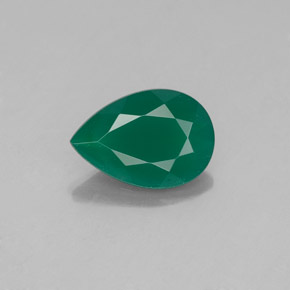 Agate vert naturelle transparent, 0,94 ct, transparent / translucide