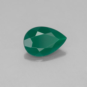 Agate vert naturelle transparent, 0,94 ct, transparent / translucide