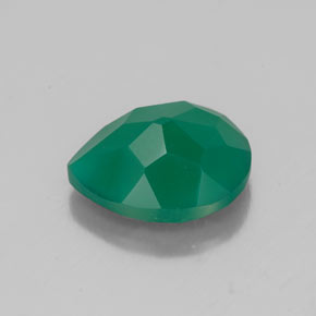 Agate vert naturelle transparent, 2,38 ct, transparent / translucide