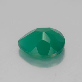 Agate vert naturelle transparent, 2,38 ct, transparent / translucide