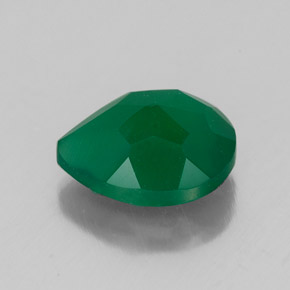 Agate vert naturelle transparent, 2,41 ct, transparent / translucide