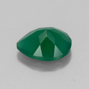 Agate vert naturelle transparent, 2,17 ct, transparent / translucide