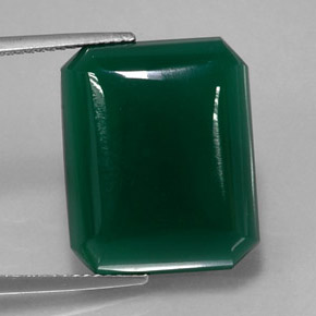 Agate vert naturelle transparent, 16,16 ct, transparent / translucide