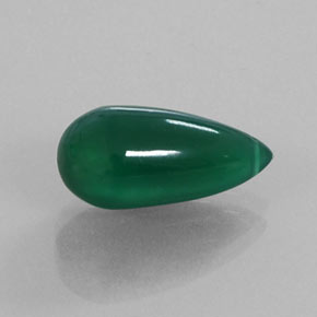 Agate vert naturelle transparent, 6,16 ct, transparent / translucide