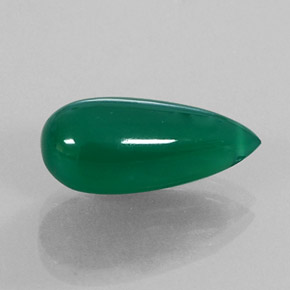 Agate vert naturelle transparent, 7,51 ct, transparent / translucide